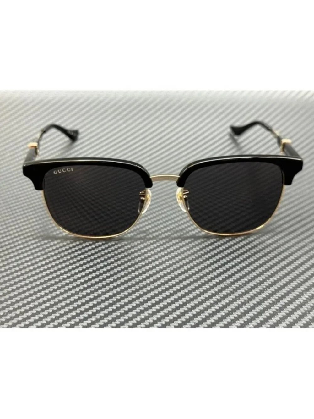 New Gucci Men Black Sunglasses 55-19-150